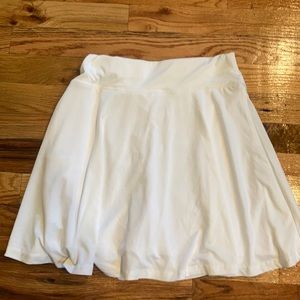White tennis skirt